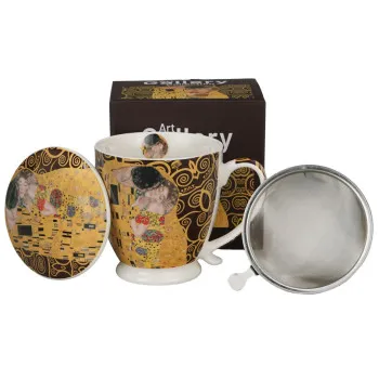 Šolja sa infuzerom KISS BROWN - G. KLIMT 