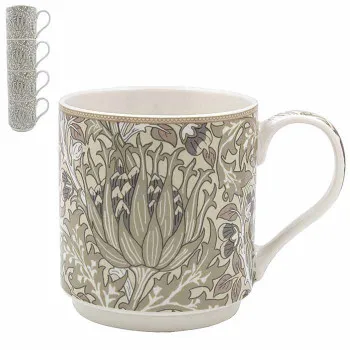 Set četiri šolje ARTICHOKE - WILLIAM MORRIS 