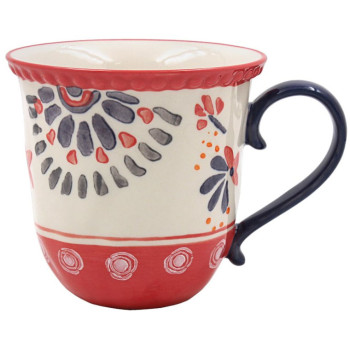 Šolja HAND PAINTED crvena 