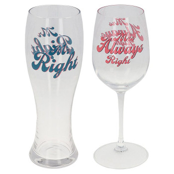 Set čaša MR & MRS RIGHT 