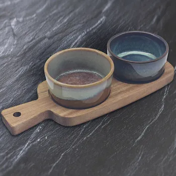 Činije za grickalice DVE OKRUGLE 