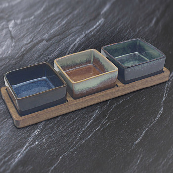 Činije za grickalice TRI ČETVRTASTE 