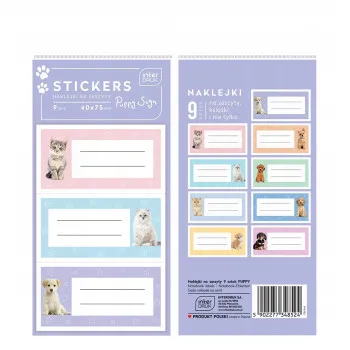 Set nalepnica za sveske PUPPY 