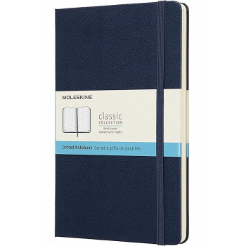 Notes 13x21cm XL MOLESKINE Sapphire blue - hard (tačkice) 