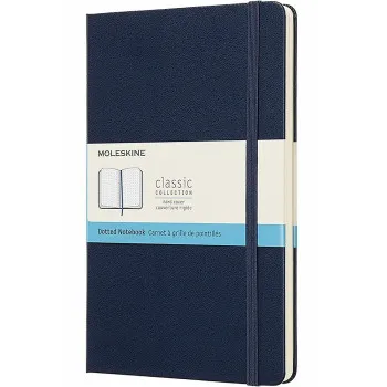 Notes 13x21cm XL MOLESKINE Sapphire blue - hard (tačkice) 