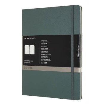 Notes 19x26cm XL MOLESKINE Forest green - hard 