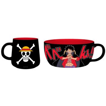 ONE PIECE set- činija i šolja LUFFY 