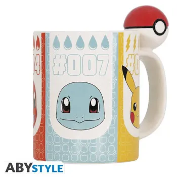 POKEMON šolja sa 3D ručkom POKEBALL 