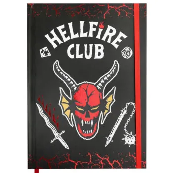 STRANGER THINGS notes A5 na linije HELL FIRE CLUB 