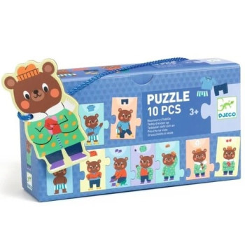 Slagalica od 10 komada MEDA SE OBLAČI 