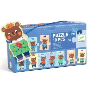 Slagalica od 10 komada MEDA SE OBLAČI 