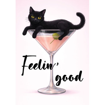 ČESTITKA BLACK CAT MARTINI 