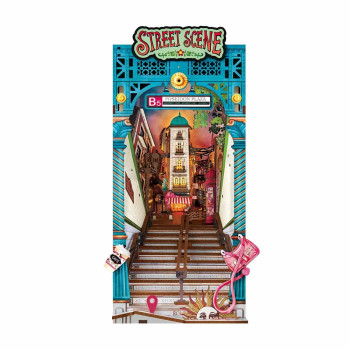 3D puzzle STREET SCENE book nook 25cm 