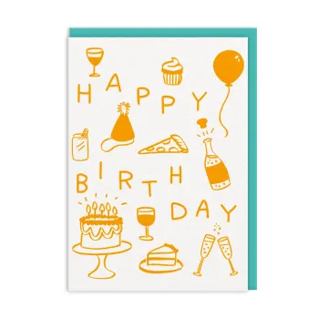 Rođendanska čestitka 15x11 - Happy Birthday Icons 