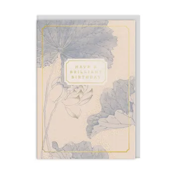 Rođendanska čestitka 15x11 - Eastern Elegance Water Lillies 