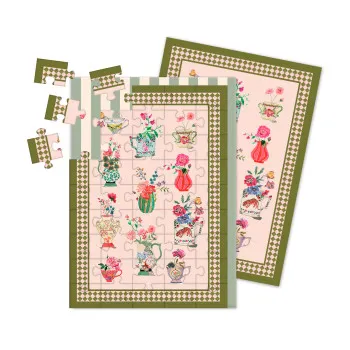 Čestitka A6 - Vases Jigsaw 