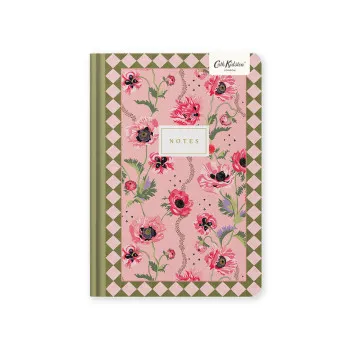 Notes A5 tvrde korice - Pink Poppies 