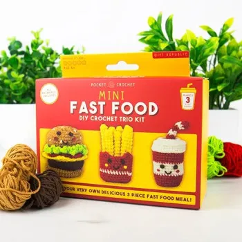 Kreativni set za heklanje Fast Food 