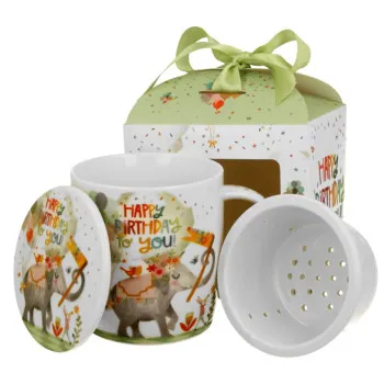 Šolja sa infuzerom HAPPY BIRTHDAY 