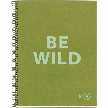 Notes BE WILD ECO OLIVE A4 kvadratići 
