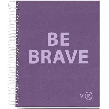 Notes BE BRAVE ECO AMETHYST A5 kvadratići 