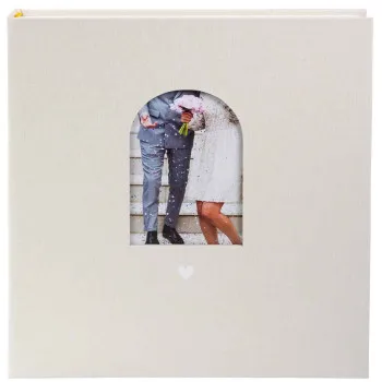 Album za fotografije WEDDING HEART MOMENTS BEIGE 30x31cm 