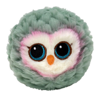 TY BEANIE BOUNCER plišana loptica SIVA SOVA 