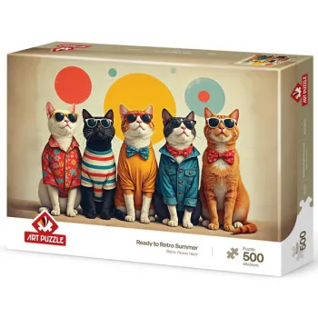 Puzzle MAČKE SA NAOČARIMA  - 500kom 