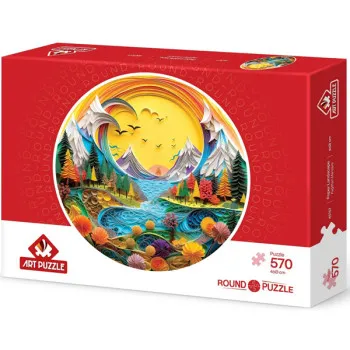 Okrugle puzzle PEJZAŽ 570kom 