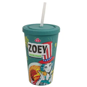 K-POP putna šolja ZOEY HAMBURGER 475ml 