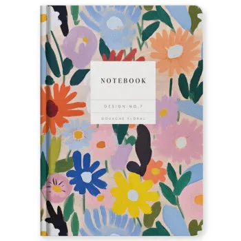 Notes A5 DESIGN NO.7 GOUACHE FLORAL 