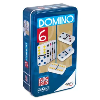 CAYRO igra DOMINO DOUBLE 6 COLORS u metalnoj kutiji