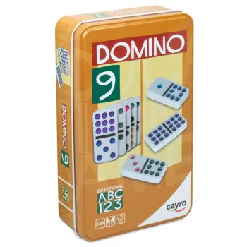 CAYRO igra DOMINO DOUBLE 9 COLORS u metalnoj kutiji