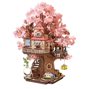 3D puzzle KUĆICA NA DRVETU TREŠNJE 
