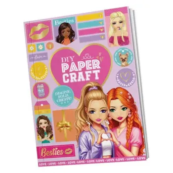 Kreativni set sa ukrasnim papirima i stikerima BESTIES 