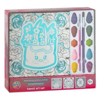 Kreativni set kawaii bojanka sa vodenim bojama 
