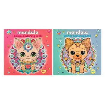 Kreativni set bojanka kawaii mandala više vrsta 