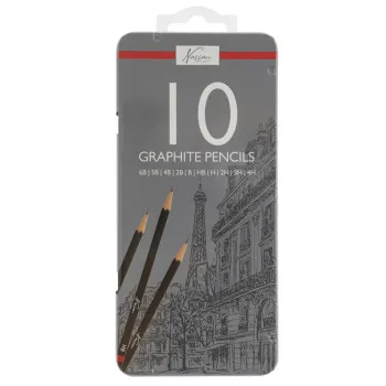 Set olovaka za skiciranje u limenoj kutiji 10pcs 