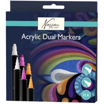Kreativni set akrilnih markera 12pcs 