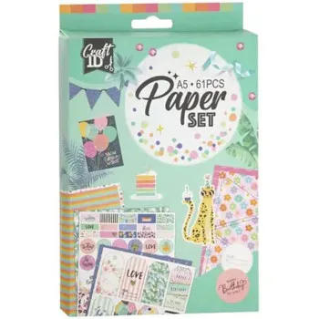 Kreativni set ukrasni papiri 61pcs 