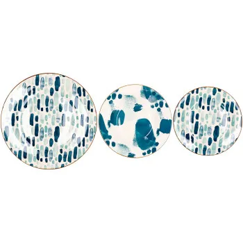 Set porcelanskih tanjira BLU 18pcs 