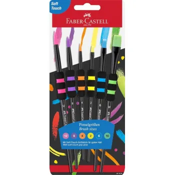 FABER CASTELL set četkica SOFT GRIP 1/6 