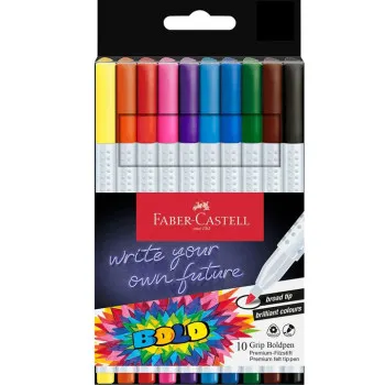 FABER CASTELL flomasteri školski GRIP BOLDPEN 10kom