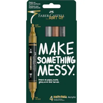 FABER CASTELL akrilni markeri METAL 4kom