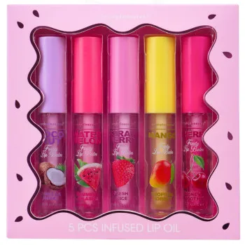 Set pet ulja za usne FRUITY 