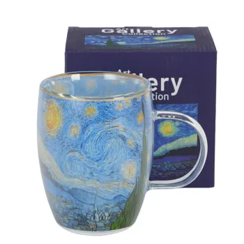 Staklena šolja sa duplim zidom STARRY NIGHT 350ml 