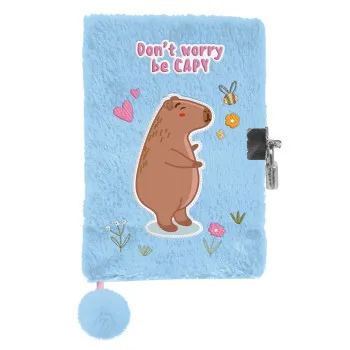 Notes na linije A5 sa ključem plišani CAPYBARA