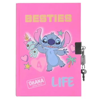 Notes na linije A5 sa ključem STITCH BESTIES LIFE