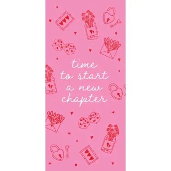 Bookmarker TIME TO START A NEW CHAPTER 10cm