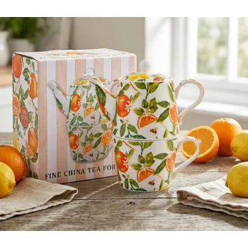 Šolja i čajnik za jednu osobu ORANGES&LEMONS 